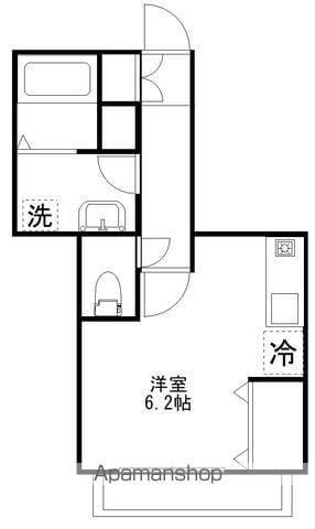 V-ROOM1(ワンルーム/1階)の間取り写真