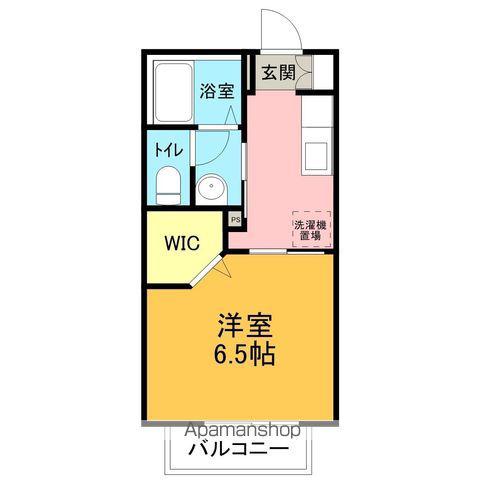 シャーメゾン三崎(1K/2階)の間取り写真