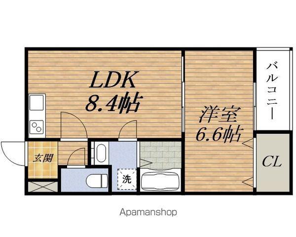 アクト 正雀(1LDK/1階)の間取り写真