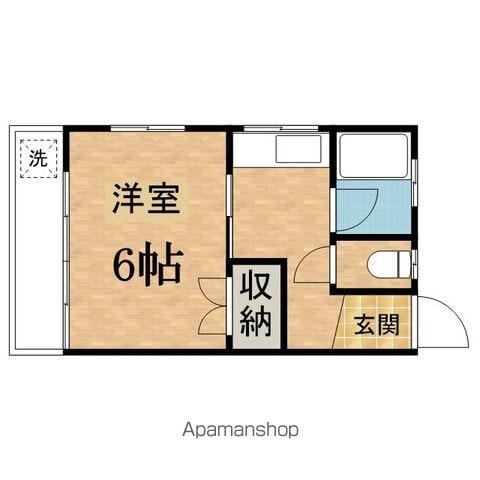 コーポルーセント(1K/2階)の間取り写真