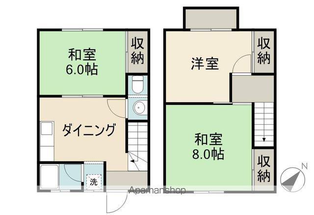 フレンドシップ39(3DK/1階)の間取り写真