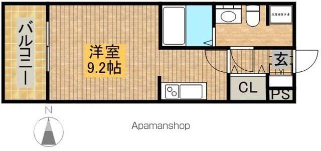 グラン・アベニュー西大須(ワンルーム/3階)の間取り写真