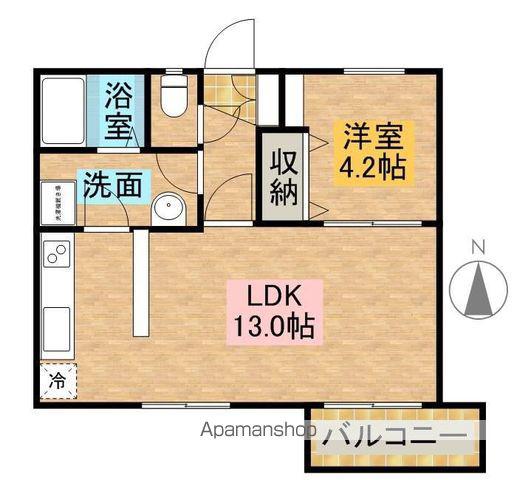 アルコ11(1LDK/4階)の間取り写真
