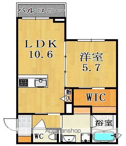 SHAMAISONSUZAKU(1LDK/1階)の間取り写真
