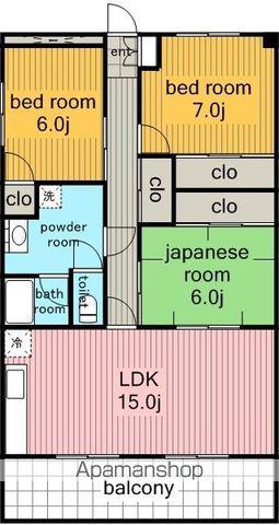 OS・SKYフレックス藤ヶ丘(3LDK/3階)の間取り写真