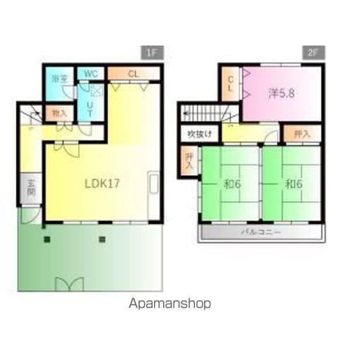 昭和区八事富士見テラス(3LDK)の間取り写真