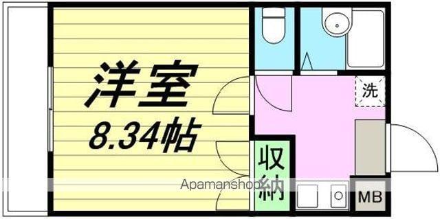 IKI本館ビル(1K/3階)の間取り写真