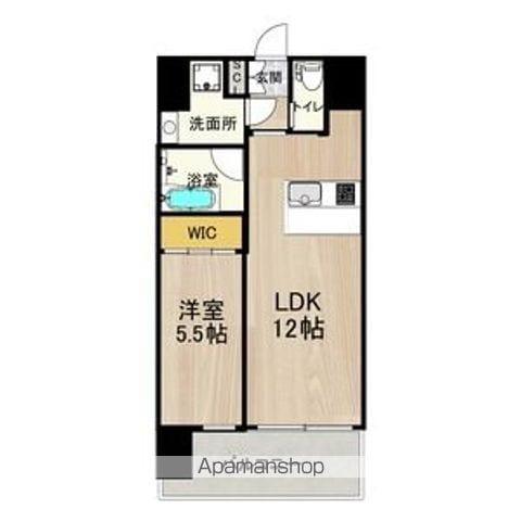 プレジオ九条(1LDK/9階)の間取り写真