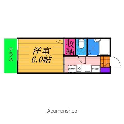 ロイヤルコート壱番館(1K/1階)の間取り写真