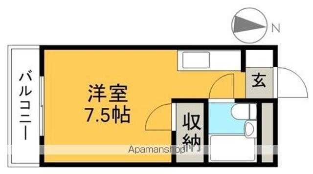 YSハイツ(ワンルーム/3階)の間取り写真