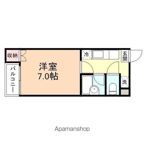 ハイ・アメニティ城東(1K/1階)の間取り写真