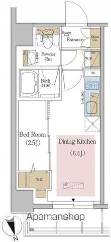 アーバネックス東京八丁堀(1DK/10階)の間取り写真