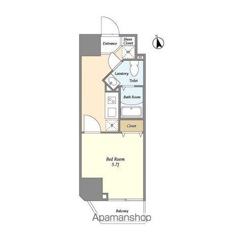 グランカーサ大森海岸(1K/11階)の間取り写真