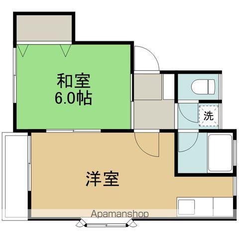 プレザントハウスMⅡ(2K/1階)の間取り写真