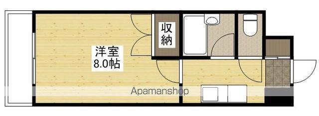 カーナ西田(1K/5階)の間取り写真
