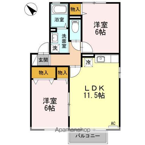 ストークENMAB(2LDK/2階)の間取り写真