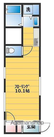 サンシティー東大工町(1K/3階)の間取り写真