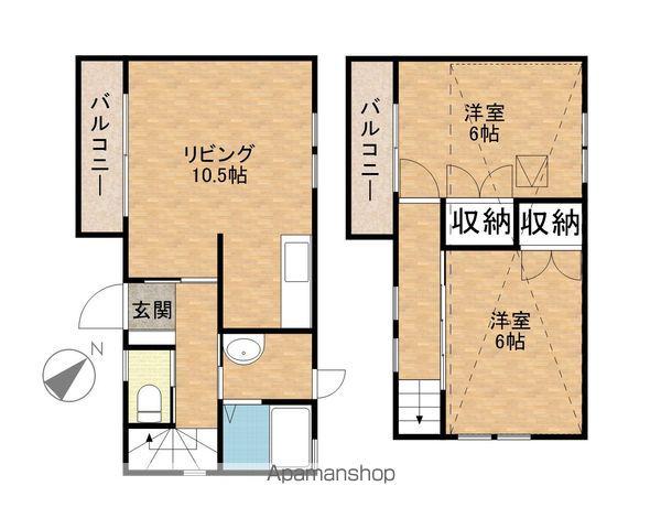 ゲートハウス(2LDK)の間取り写真