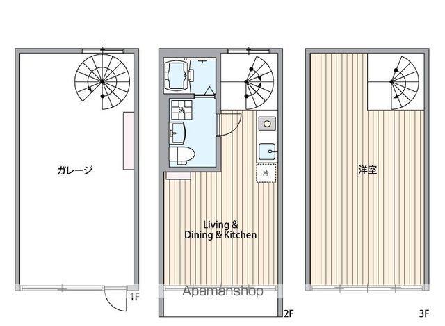 GーHANGARⅡ(1LDK/1階)の間取り写真