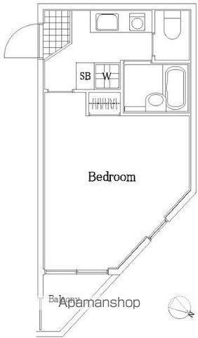 スカイコート文京小石川第2(1K/5階)の間取り写真