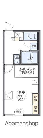 レオパレスAGRI 162(1K/1階)の間取り写真