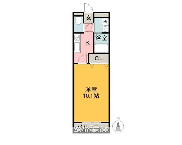 コミュニティタウンDX(1K/1階)の間取り写真