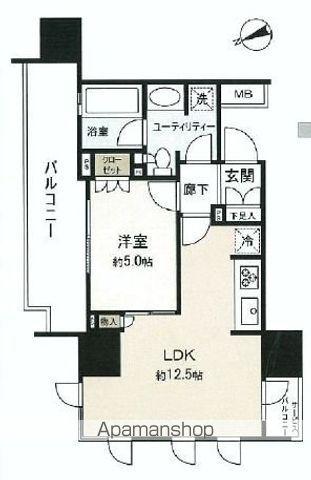 プラウド阿佐ヶ谷(1LDK/7階)の間取り写真