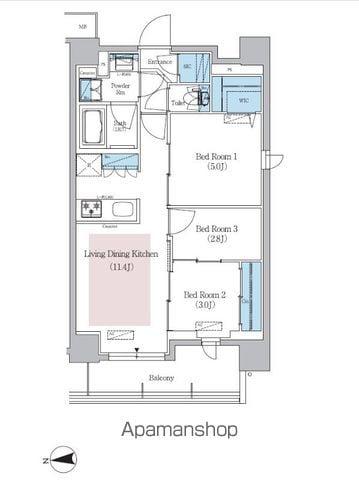 アーバネックス新御徒町駅前(3LDK/10階)の間取り写真