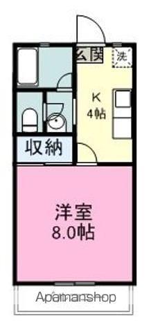 コーポ佐藤(1K/1階)の間取り写真