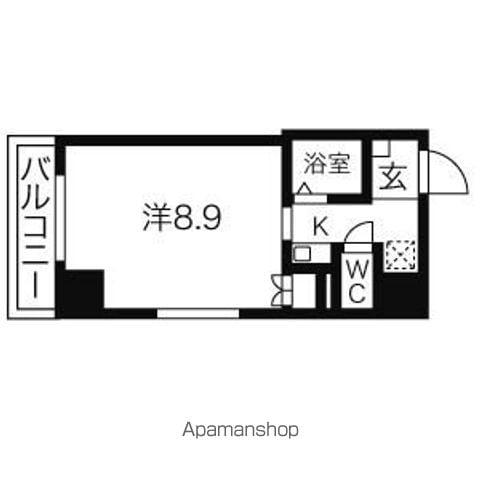 ドール久屋通(1K/9階)の間取り写真
