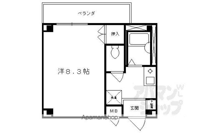 メゾン・ド・シャルム(1K/3階)の間取り写真