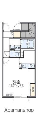 レオネクストウィルⅡ(1K/1階)の間取り写真