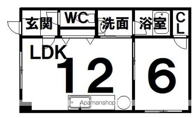 ノウブルマン(1LDK/3階)の間取り写真