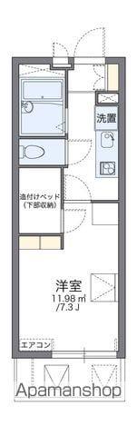 レオパレススローライフ 安永(1K/2階)の間取り写真