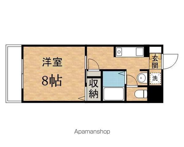 ホワイトレジデンス(1K/1階)の間取り写真