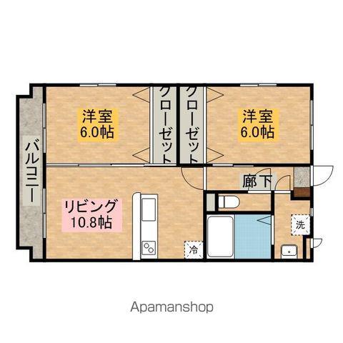 ユーミースマイルⅠ(2LDK/3階)の間取り写真