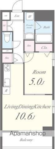 フォーチュン・ドゥミール(1LDK/6階)の間取り写真