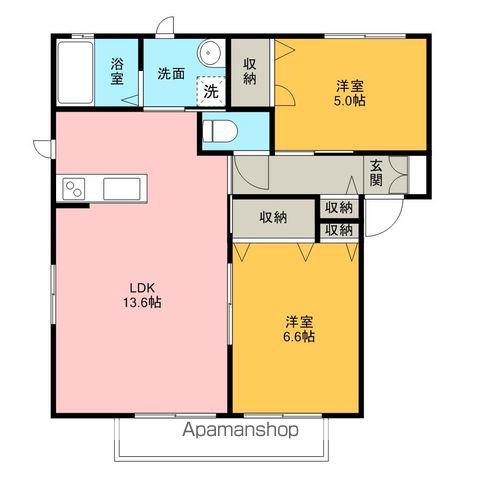 シャーメゾンブルック(2LDK/1階)の間取り写真
