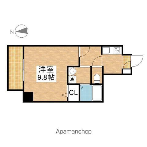 ビ・アバンス(1K/9階)の間取り写真