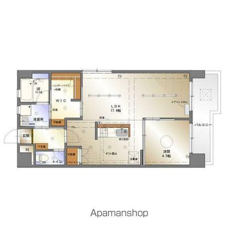 矢野マンション(1LDK/6階)の間取り写真