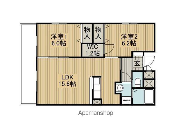 SLOW JAM(2LDK/2階)の間取り写真