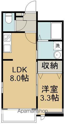 メゾン・ド・エスポワール宮千代(1LDK/2階)の間取り写真