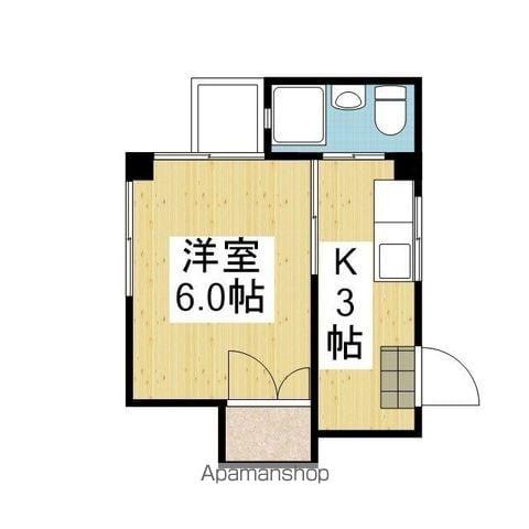 メゾンADⅢ(1K/5階)の間取り写真