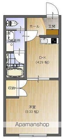 エクセルフクハラ(1DK/3階)の間取り写真