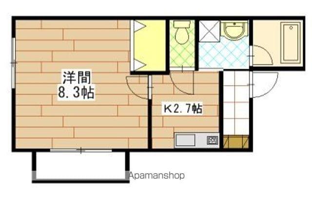 グランメゾン海老塚(1K/2階)の間取り写真
