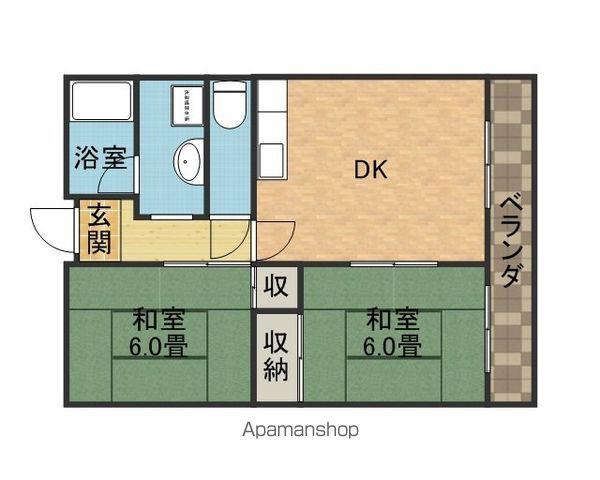 アーバンハイツ(2DK/3階)の間取り写真