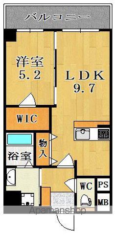 近鉄難波・奈良線 新大宮駅 徒歩7分 10階建 築4年(1LDK/8階)の間取り写真