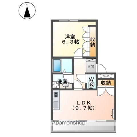 フレーブⅠ(1LDK/2階)の間取り写真