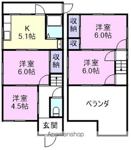 和歌山電鐵貴志川線 貴志駅 徒歩11分 2階建 築51年(4K)の間取り写真
