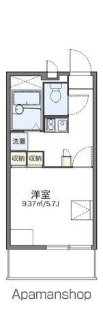 レオパレスラフィーナ(1K/1階)の間取り写真
